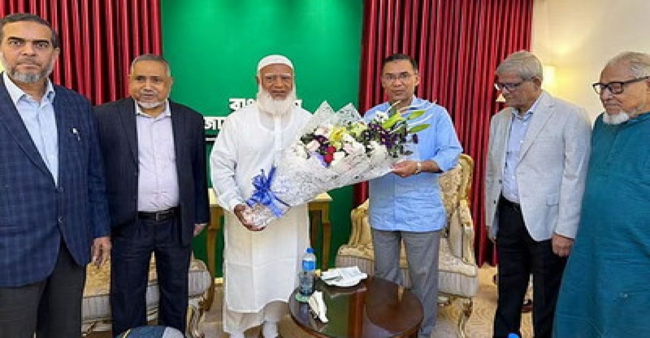 জামায়াত আমিরের বাসায় তারেক রহমান