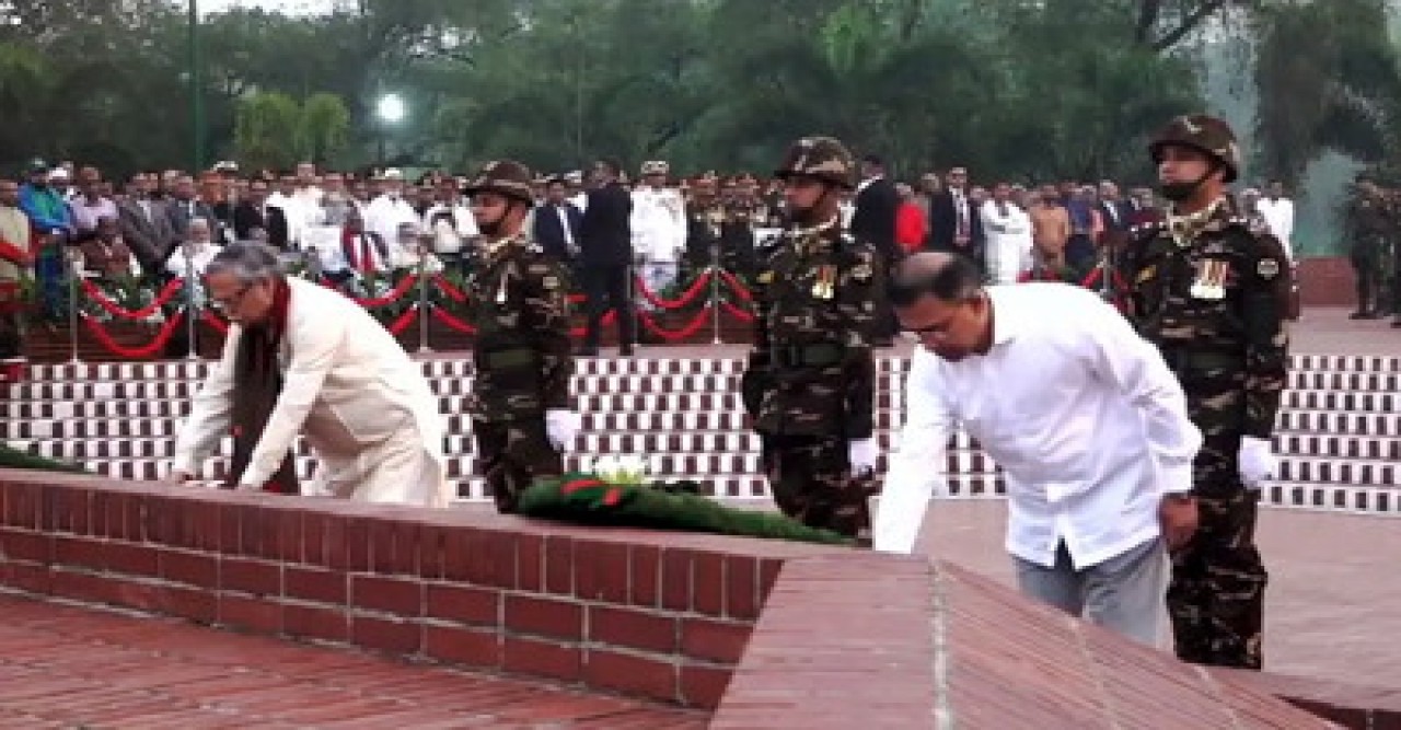 মহান স্বাধীনতা দিবসে জাতীয় স্মৃতিসৌধে রাষ্ট্রপতি ও প্রধানমন্ত্রীর শ্রদ্ধা নিবেদন