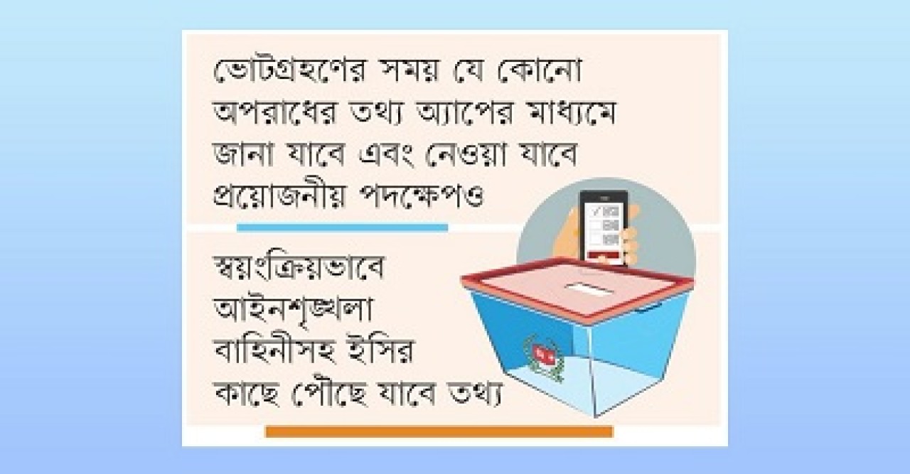 আইনশৃঙ্খলা নিয়ন্ত্রণে অ্যাপ ব্যবহার করবে ইসি