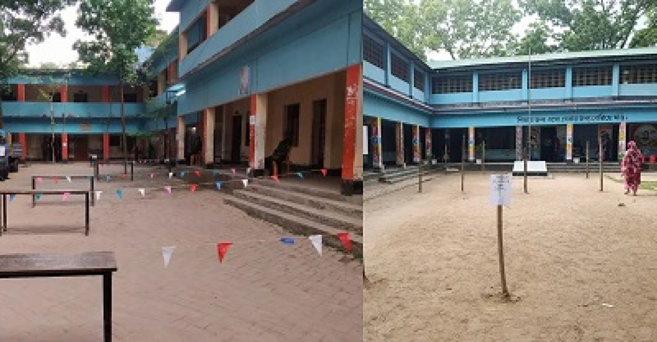 চলছে ভোটগ্রহণ, অনেক কেন্দ্রে নেই ভোটার