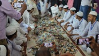 দানবাক্সে মিলল ৩২ বস্তা টাকা, চলছে গণনা পাগলা মসজিদে